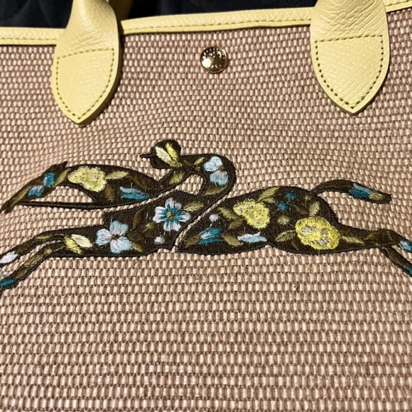 💛NWT & HTF‼️ Longchamp Appliquéd La Panier Pliage Two-way Bag✨Price is Firm✨ - Picture 5 of 8